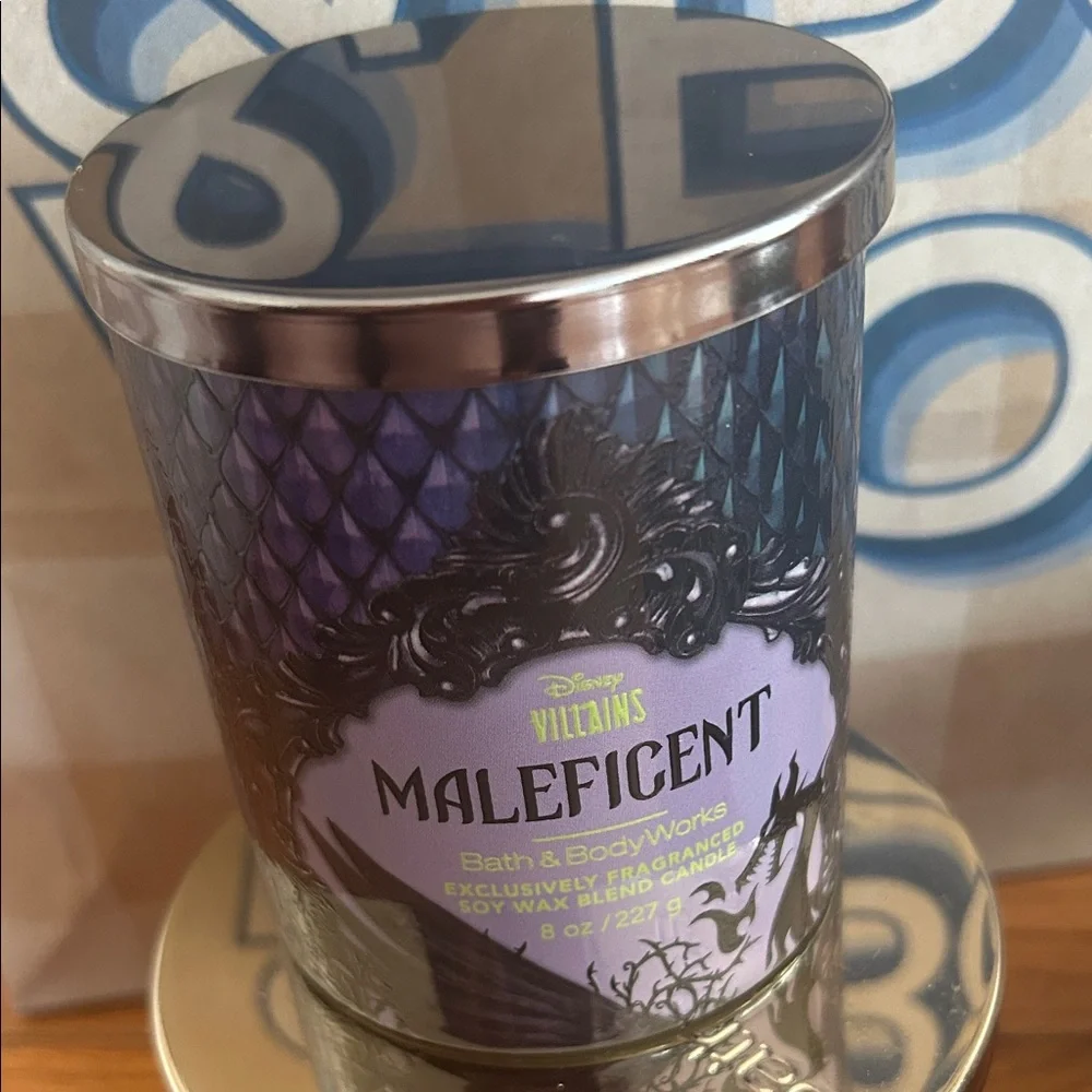 BATH BODY WORKS Disney Villains Maleficent Single Wick Candle NEW - Picture 2 of 2